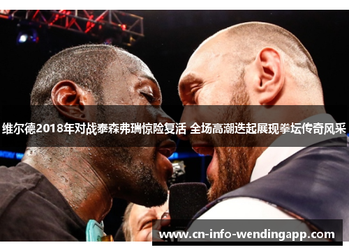 维尔德2018年对战泰森弗瑞惊险复活 全场高潮迭起展现拳坛传奇风采
